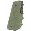 Hogue Rubber Grip with Finger Grooves, Fits Ruger 22/45 MKIV, OD Green 79081