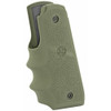 Hogue Rubber Grip with Finger Grooves, Fits Ruger 22/45 MKIV, OD Green 79081