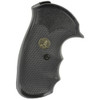 Pachmayr Grip, Gripper, Fits S&W J Frame Round Butt with Finger Grooves, Black 3249