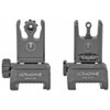 Ultradyne USA C2 Folding Front and Rear Sight Combo - Aperture, Black UD10014