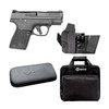 SMITH & WESSON M&P 9 Shield Plus 9mm 3.1in 2x10rd Pistol with GRITR IWB LH No Rail Gun Holster, Cleaning Kit & Soft Pistol Case