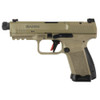 CANIK TP9 Elite Combat, Striker Fire, Semi-automatic, Polymer Frame Pistol 9MM HG7167D-N