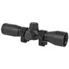 Keystone Sporting Arms Quick Focus Rifle Scope, 4-32X, Black, Rings Included, Stationary Mount Base (KSA031) Required to Mount Scope to Rifle KSA054