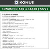 KONUS KonusPro 550 4-16x50 Ballistic Reticle Riflescope (7277)