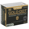 Speer Ammunition Speer Gold Dot, Personal Protection, 45ACP, 230 Grain, Hollow Point, 20 Round Box 23966GD