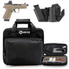SHADOW SYSTEMS MR920 9mm 4.01in 15rd FDE Holosun Optics Pistol with GRITR IWB Left Hand Holster, Gritr Multi-Caliber Cleaning Kit and Gritr Soft Pistol Case