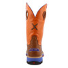 TWISTED X Mens 12in Alloy Toe Western Tan/Orange Work Boot (MXBA003)