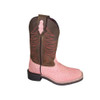 SMOKY MOUNTAIN BOOTS Girls Ariel Pink Glitter/Crazy Horse Western Boots (3076)