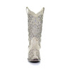 CORRAL Womens Glitter Inlay and Crystals White Boots (A3322-LD)