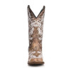 CORRAL Women's Glow Collection Brown/White Embroidery Western Boots (A4063)