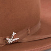 STETSON Unisex Stratoliner Felt Fedora Walnut Hat (TFSTROB102475)