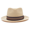 STETSON Nantucket Sand Milan Straw Fedora Hat (TSNANT-342079)