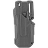 BLACKHAWK T-Series L2D, Duty Holster, Left Hand, Black Finish, Fits Glock 17/22/31 With TLR7, Includes Jacket Slot Belt Loop 44N300BKL