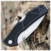 Kershaw Debris, Folding Knife, 2.75" Clip Point Blade, Plaine Edge, D2 Steel, Stonewash Finish, Black Handle 2034