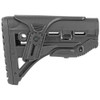 F.A.B. Defense M4/M16 Shock Absorbing Buttstock With Cheek Rest, Fits AR Rifles, Black FX-GLSHOCKCP