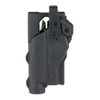 Rapid Force Rapid Force Duty Holster, Outside the Waistband Holster, Level 3 Retention, Fits Glock 17/22/31 with Light and Red Dot Sight, Mid Ride, Right Hand, Polymer, Black RFS-0601-R-MB-11-D