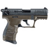 WALTHER P22QD 22LR 3.4in Barrel 10Rd OD Green Pistol (5120515)