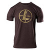 LEUPOLD Distressed Reticle Espresso Heather L Tee Shirt (181849)