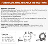 TALLEY 1in Medium Fixed Scope Rings For CZ 452, 453 (100004)