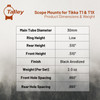 TALLEY 30mm Tikka T1x Low Scope Rings (730759)