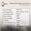 TALLEY 30mm Winchester XPR Medium Scope Rings (740765)