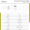 HAWKE Vantage 30 WA 2.5-10x50 L4A Dot Reticle Riflescope (14274)