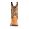 OLD WEST Children All Over Leatherette Tan Vintage and Brown Crackle Broad Square Toe Boots (VB9113)