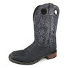 SMOKY MOUNTAIN BOOTS Mens Duke Western Black /Black Distress Leather Boot (4912)