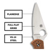 SPYDERCO Delica 4 Lightweight 2.875in FRN Brown Flat Ground Knife (C11FPBN)