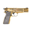 EUROPEAN AMERICAN ARMORY Girsan MC P35 Gold Engraved 9mm 4.87in 15rd Semi-Automatic Pistol (390488)