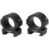 Warne Scope Mounts Vapor Horizontal, 1", Low Rings, Matte Finish, Black, Fits Picatinny V600M