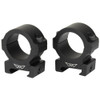 Warne Scope Mounts Vapor Horizontal, 30mm, Medium Rings, Matte Finish, Black, Fits Picatinny V614M