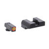 AMERIGLO Green tritium Orange Outline Black Serrated Rear For Glock: 42,43 Hackathorn Sights (GL-436)