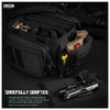 SAVIOR EQUIPMENT Specialist Series Obsidian Black Semi Hard Triple Pistol Range Bag (RA-3GUN-WS-BK)