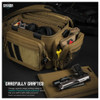 SAVIOR EQUIPMENT Specialist Series Dark FDE Semi Hard Triple Pistol Range Bag (RA-3GUN-WS-TN)