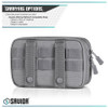 SAVIOR EQUIPMENT IFAK Buddy SW Gray Individual Medical Pouch (SP-FD-IFAK8X5-GS)