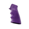 HOGUE AR-15/M-16 OverMolded Purple Rubber Grip with Finger Grooves (15006)