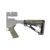 HOGUE AR-15/M-16 OverMolded OD Green Beavertail Grip and Mil-Spec Compatible Collapsible Buttstock Kit (15256)