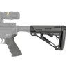 HOGUE AR-15/M-16 OverMolded Slate Grey Beavertail Grip and Mil-Spec Compatible Collapsible Buttstock Kit (15556)