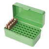 MTM Case-Gard 50 Round Flip-Top 22 Hornet Green Ammo Box (22-HORN-10)