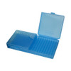 MTM 200 Round Flip-Top 9mm 380 ACP Clear Blue Ammo Box (P200-9-24)