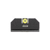NIGHT FISION Costa Ludus Glock 17/19/34 Yellow Front Ring, Horizontal Tritium Bar Rear Night Sight Set (GLK-001-010-YGXG)