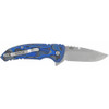HOGUE X1-Microflip 2.75in Drop Point Blue Folding Knife (24153-EXLRSR)