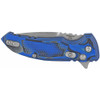 HOGUE X1-Microflip 2.75in Drop Point Blue Folding Knife (24153-EXLRSR)