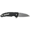 HOGUE X1-Microflip 2.75in Wharncliffe Tumble Black Folding Knife (24160)