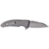 HOGUE X1-Microflip 2.75in Wharncliffe Tumble Gray Folding Knife (24162)