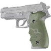 HOGUE Rubber OD Green Grip With Finger Grooves For Sig Sauer P226 (26001)