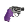 HOGUE Ruger LCR Finger Groove Purple Rubber Tamer Cushion Grip (78026)