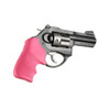 HOGUE Ruger LCR Finger Groove Pink Rubber Tamer Cushion Grip (78027)