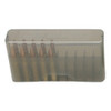 MTM Slip-Top 7mm Rem 338 Win Mag 20 Round Clear Smoke Rifle Ammo Box (J-20-LLD-41)